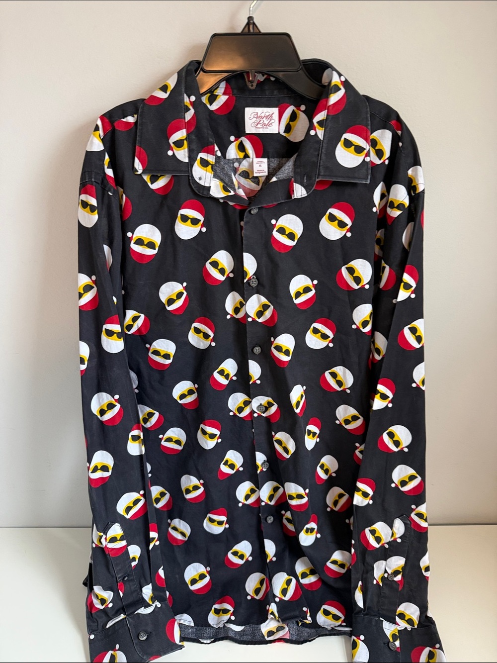 Cool Santa Button Diwn Shirt